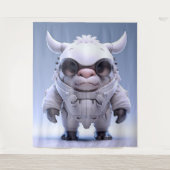 Niedliches Hornzeichen Wandteppich (Vorderseite)