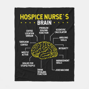 Niedliches Hospice Nursing Day Fleecedecke