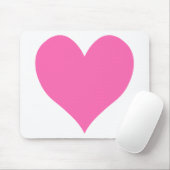 Niedliches Hot-Pink-Herz Mousepad (Mit Mouse)