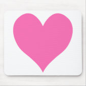 Niedliches Hot-Pink-Herz Mousepad (Vorne)