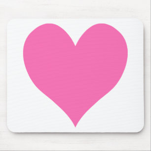 Niedliches Hot-Pink-Herz Mousepad