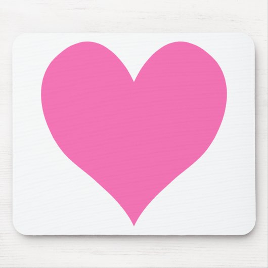 Niedliches Hot-Pink-Herz Mousepad (Vorne)
