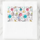 Niedliches Hübsches Einhornmuster Rechteckiger Aufkleber (Tasche)