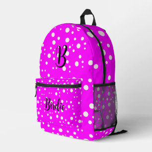 Niedliches Hübsches Heiß-Rosa (Anfangsbuchstaben u Bedruckter Rucksack