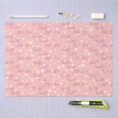 Niedliches Hübsches Pink Girly Twinkle Twinkle Lit Seidenpapier (Handwerk)