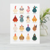 Niedliches Huhn Ankündigung (Stehend Vorderseite)