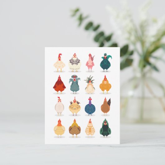 Niedliches Huhn Ankündigung (Stehend Vorderseite)
