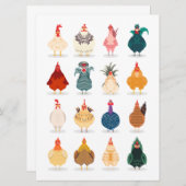 Niedliches Huhn Ankündigung (Vorne/Hinten)