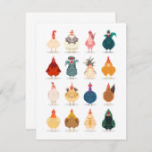 Niedliches Huhn Dankeskarte (Vorne/Hinten)