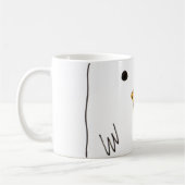 Niedliches Huhn-Dolbygekritzel Kaffeetasse (Links)