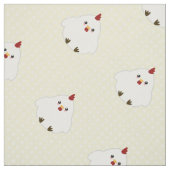 Niedliches Huhn-Gewebe Stoff (Muster)
