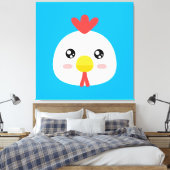 Niedliches Huhn Leinwanddruck (Insitu (Schlafzimmer))