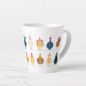 Niedliches Huhn Milchtasse (Rechte Ecke)