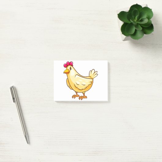 Niedliches Huhn Post-it Klebezettel (Büro)