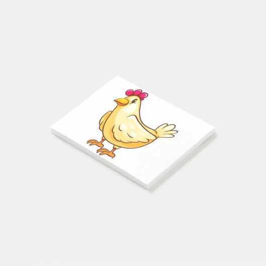 Niedliches Huhn Post-it Klebezettel (angewinkelt)