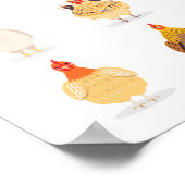 Niedliches Huhn Poster (Ecke)