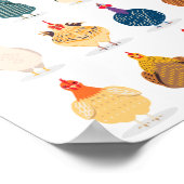Niedliches Huhn Poster (Ecke)