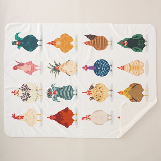 Niedliches Huhn Sherpadecke (Vorderseite (Horizontal))