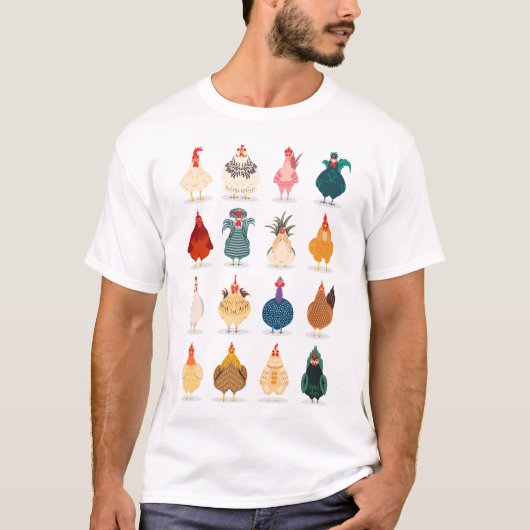 Niedliches Huhn T-Shirt (Vorderseite)