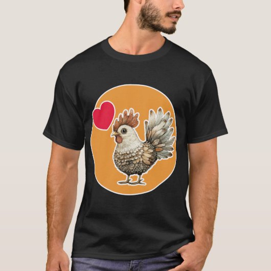 Niedliches Huhn T-Shirt (Vorderseite)