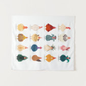 Niedliches Huhn Wandteppich (Vorderseite (Horizontal))