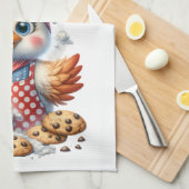 Niedliches Hühnchen Backkost Witziges Zitat Geschirrtuch (Viertel Falte)