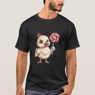 Niedliches Hühnchen mit Lollipop I Kinder Hühner T T-Shirt