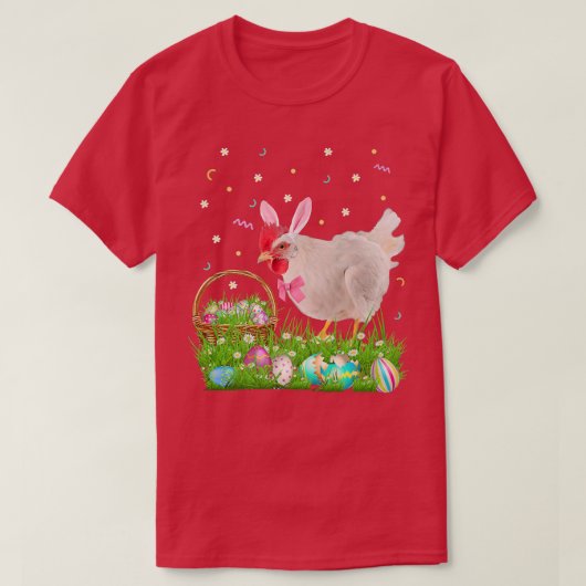Niedliches Hühnchen Ostertag Bunny Egg Osterkostüm T-Shirt (Design vorne)
