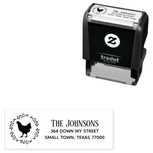 Niedliches Hühnchen Permastempel (Beispiel)