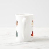 Niedliches Hühnchen Porzellantasse (Rückseite)