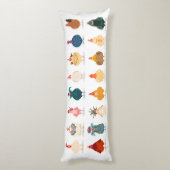  Niedliches Hühnchen Seitenschläferkissen (Rückseite (Vertikal))