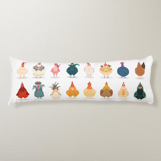  Niedliches Hühnchen Seitenschläferkissen (Vorderseite)