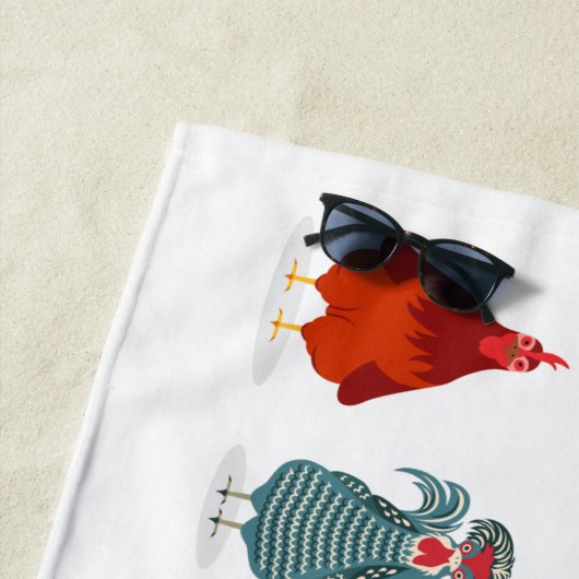 Niedliches Hühnchen Strandtuch (Beispiel)
