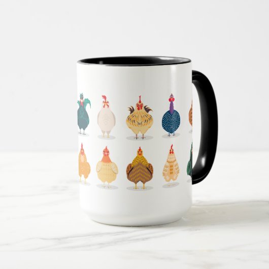 Niedliches Hühnchen Tasse (VorderseiteRechts)