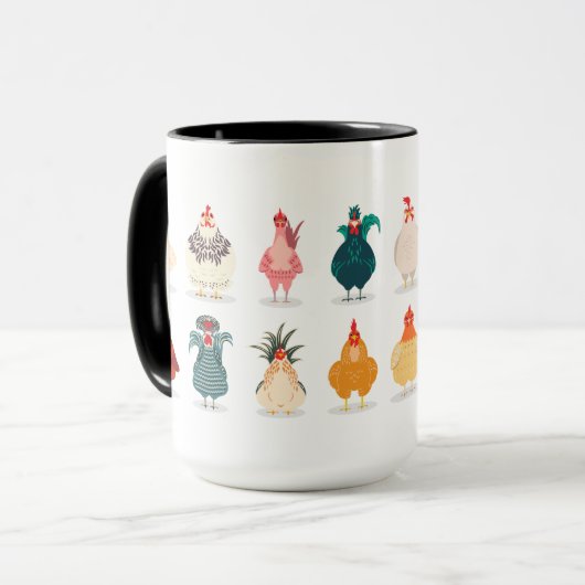  Niedliches Hühnchen Tasse (Vorderseite Links)