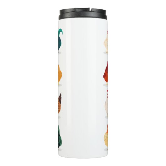  Niedliches Hühnchen Thermosbecher (Rückseite)