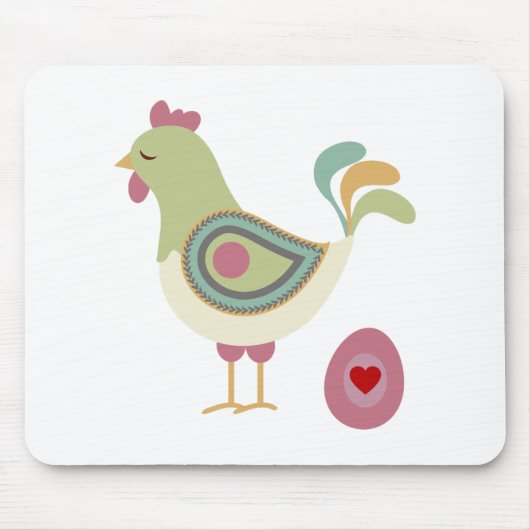 Niedliches Hühnchen und das Ei Mousepad (Vorne)