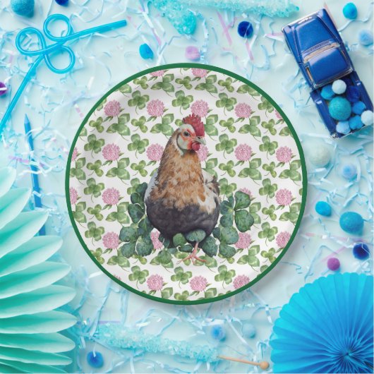 Niedliches Hühnchen und Knöchel | St. Patrick's Da Pappteller (Party)