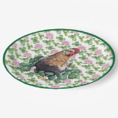 Niedliches Hühnchen und Knöchel | St. Patrick's Da Pappteller (Schrägansicht)