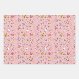 Niedliches Hühnchen Unisex Geschenkwrake Geschenkpapier Set