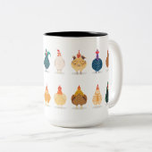  Niedliches Hühnchen Zweifarbige Tasse (VorderseiteRechts)