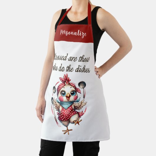 Niedliches Hühnchenkochen Zitat zur sonnigen Küche Schürze (InSitu)