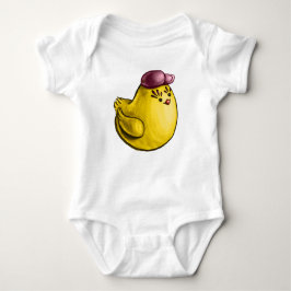 Niedliches Hühnerdesign - Funny Yellow Chick Oster Baby Strampler