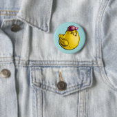 Niedliches Hühnerdesign - Funny Yellow Chick Oster Button (Beispiel)