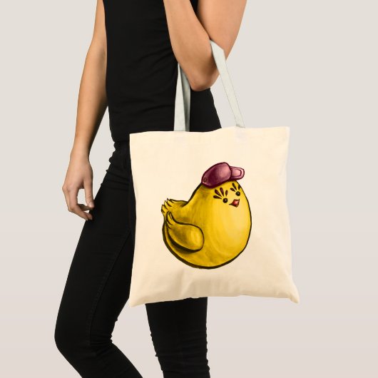 Niedliches Hühnerdesign - Funny Yellow Chick Oster Tragetasche (Vorderseite (Produkt))