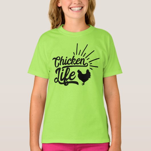 Niedliches Hühnerfleisch Lover Geschenkfarm Rooste T-Shirt (Vorderseite)