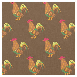 Niedliches Hühnerrooster Kids Baby Kinderzimmer Br Stoff