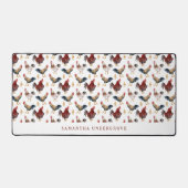 Niedliches Hühnerroster-Muster Schreibtischunterlage (Vorderseite)