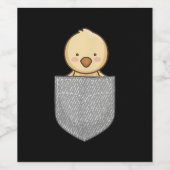 Niedliches Hühnerstück| Hühnergeschenk Weinetikett (Einzelnes Label)