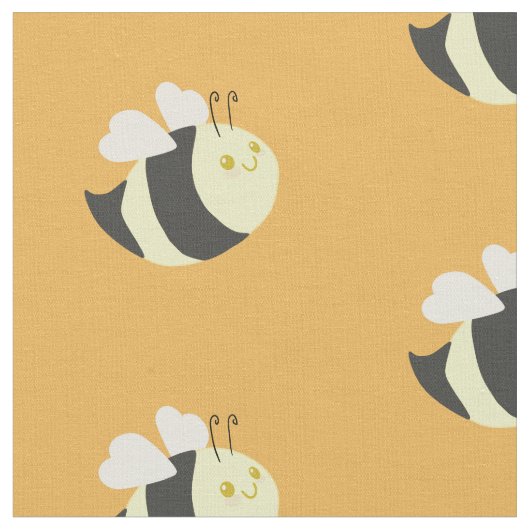Niedliches Hummel-Bienen-Gewebe Stoff (Nahaufnahme)